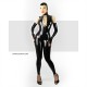 Female latex catsuit with lacing in the necline - DIDI