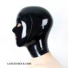 Latex hood with small holes for eyes and mouth - CASPER