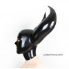 Latex mask with inflatable horns - LEVIATHAN