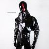 Male latex batwing sleeves jacket - RON