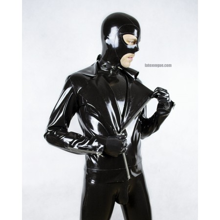 Latex biker jacket