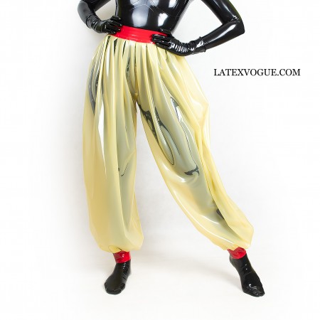 Extra loose latex harem pants - SCHEHERAZADE