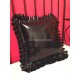 Latex frilly pillow case