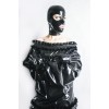 Latex nightdress with long loose sleeves