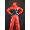 Winter warm latex pants with zippers