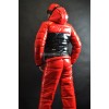 Winter warm latex pants with zippers